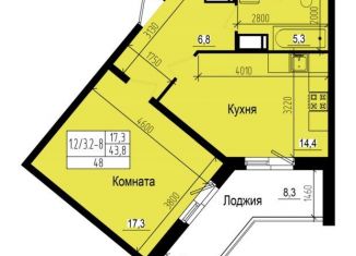 Продаю 1-ком. квартиру, 48 м2, посёлок Парголово, Ольгинская дорога, 3/20