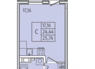 Продам квартиру студию, 24.9 м2, городской посёлок Янино-1, ЖК Янила Драйв, улица Тюльпанов, 1