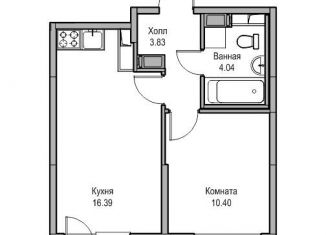 Продается 2-комнатная квартира, 36.3 м2, Санкт-Петербург, метро Беговая