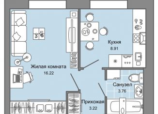 Продажа однокомнатной квартиры, 32 м2, Ульяновск, жилой комплекс Центрополис, 4, ЖК Центрополис