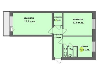 Продается 2-комнатная квартира, 47.3 м2, село Аргаяш, улица Ленина, 35