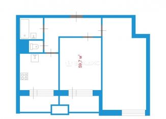 Продаю двухкомнатную квартиру, 59.7 м2, Благовещенск, ЖК Чайка, улица Чайковского, 100