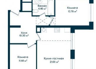 Продам 3-комнатную квартиру, 62.2 м2, Мытищи, улица Колпакова, 41, ЖК Декарт