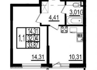 Продам 1-комнатную квартиру, 35.7 м2, Санкт-Петербург, Дачный проспект, муниципальный округ Княжево