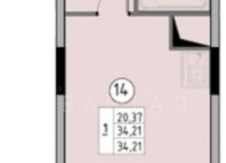 Продам 1-комнатную квартиру, 34.2 м2, Лыткарино