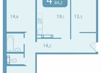 Продажа 4-комнатной квартиры, 84.2 м2, Томская область, улица Королёва, 20