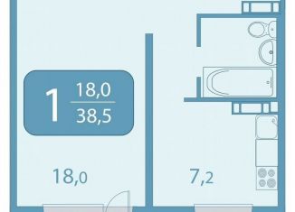 Продам 1-комнатную квартиру, 38.6 м2, Москва, улица Академика Королёва, 20, район Марфино