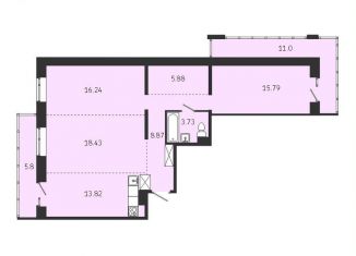 Продам квартиру со свободной планировкой, 99.6 м2, Иркутск, Советская улица, 115/1, Правобережный округ