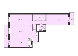 Продаю квартиру со свободной планировкой, 91.6 м2, Иркутск, Советская улица, 115/1, Правобережный округ