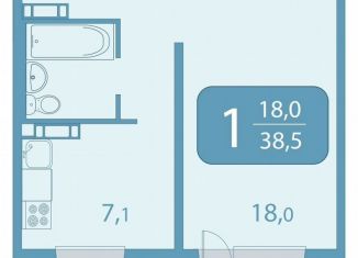 Продам 1-ком. квартиру, 38.6 м2, Томская область, улица Королёва, 20