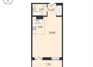 Продается квартира свободная планировка, 51.6 м2, Иркутская область, Советская улица, 115/1