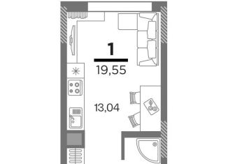 Продаю 1-ком. квартиру, 19.6 м2, Рязанская область