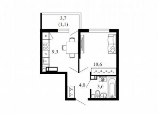 Продажа 1-комнатной квартиры, 28.6 м2, Краснодарский край