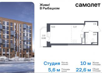 Продам квартиру студию, 22.6 м2, Санкт-Петербург, жилой комплекс Живи в Рыбацком, 4, муниципальный округ Рыбацкое