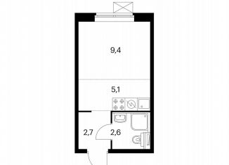 Продаю квартиру студию, 19.9 м2, Москва, Люблинская улица, 72с12, Люблинская улица