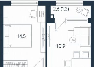 Продам 2-комнатную квартиру, 40.9 м2, Пермь, Индустриальный район