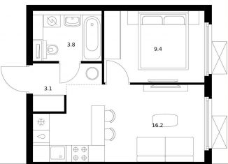 Продается 1-ком. квартира, 32.5 м2, Мытищи