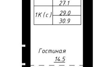 Продажа 1-комнатной квартиры, 29 м2, Барнаул, Индустриальный район, Павловский тракт, 196к2