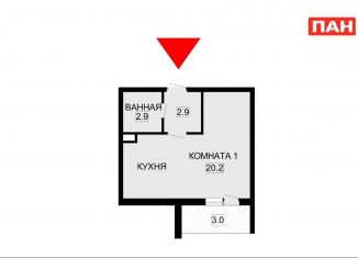 Продам квартиру студию, 26.4 м2, Сертолово, Верная улица, 3к2, ЖК Золотые Купола