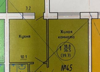 Продаю 1-комнатную квартиру, 40 м2, Краснодар, Душистая улица, 73, микрорайон Молодёжный
