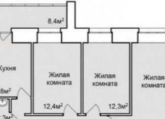 3-комнатная квартира на продажу, 71.6 м2, Амурская область