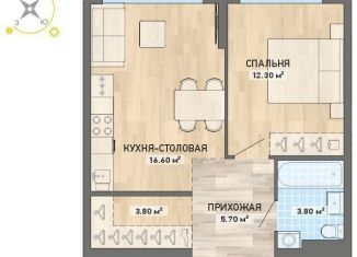 Продается 1-комнатная квартира, 42.1 м2, Екатеринбург, ЖК Балтийский, улица Академика Вонсовского, 19