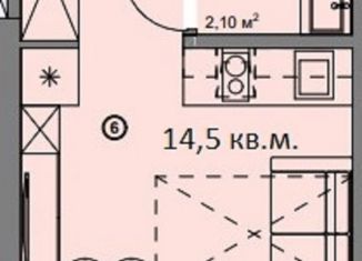 Продается квартира студия, 15.1 м2, Москва, Мантулинская улица, 12, Мантулинская улица