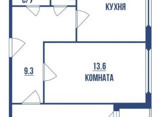 Продажа двухкомнатной квартиры, 59.5 м2, Санкт-Петербург, улица Дыбенко, муниципальный округ Оккервиль
