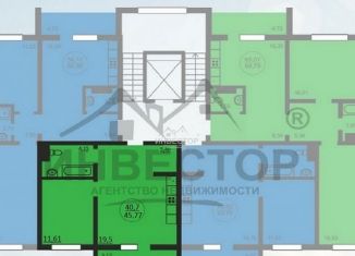 Двухкомнатная квартира на продажу, 40.7 м2, Челябинск, улица Овчинникова, 22, ЖК Территория