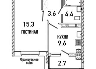 Продается 1-комнатная квартира, 36 м2, Ставрополь, Промышленный район