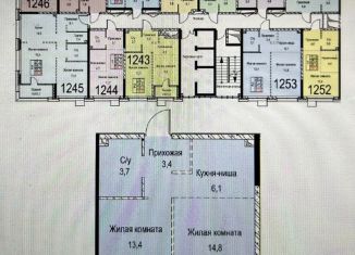 Продажа 2-комнатной квартиры, 41.4 м2, Москва, метро Нижегородская, Газгольдерная улица, 8