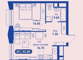 Продам двухкомнатную квартиру, 43 м2, Москва, ЖК АйЛав, улица Годовикова, 11к2
