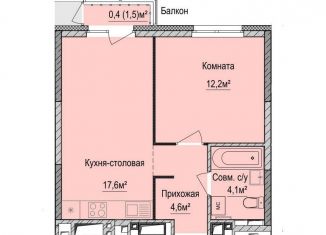 Продажа 1-ком. квартиры, 38.5 м2, Ижевск