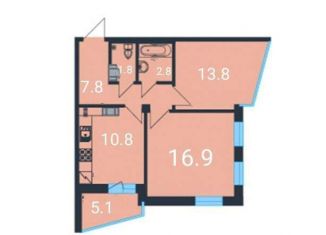 2-ком. квартира на продажу, 59 м2, Санкт-Петербург, Ленинский проспект, 64к1, ЖК Ленинский Парк