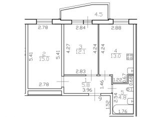 Продажа 2-ком. квартиры, 50.7 м2, Санкт-Петербург, Среднерогатская улица, ЖК Фо Ю