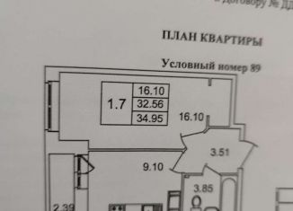 Продается 1-комнатная квартира, 32.6 м2, Мурино, улица Шоссе в Лаврики, 57к3, ЖК Муринский Посад