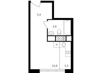 Квартира на продажу студия, 23.3 м2, Москва, улица Берзарина, 30Б, метро Октябрьское поле