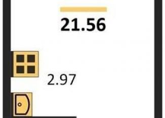 1-ком. квартира на продажу, 21.6 м2, Новосибирск, улица Ясный Берег, 16, ЖК Ясный Берег