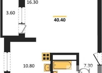 Продаю 1-ком. квартиру, 41 м2, Новосибирская область, улица Фрунзе, с1