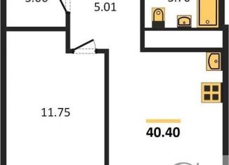 Продажа однокомнатной квартиры, 40.4 м2, Новосибирск, 1-я Чулымская улица, 112/5, ЖК Ясный Берег