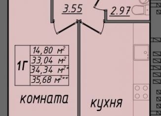 Продам однокомнатную квартиру, 34.3 м2, Муром