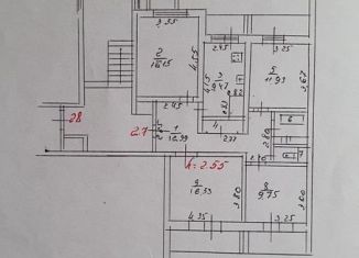 Продажа 4-ком. квартиры, 90 м2, Краснодар, улица Александра Покрышкина, 12, микрорайон Энка (имени Маршала Жукова)