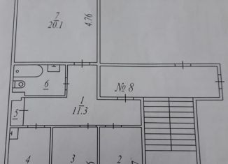 Продам трехкомнатную квартиру, 63.8 м2, поселок Агролес, Жемчужная улица, 4