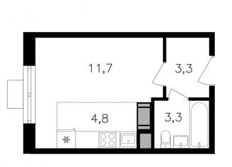 Продам квартиру студию, 23.1 м2, Москва, район Щукино