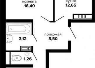 Продам двухкомнатную квартиру, 54.8 м2, Краснодар, Российская улица, 257/7лит1