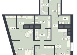 Продаю 3-комнатную квартиру, 129.8 м2, Москва, метро Алексеевская, Староалексеевская улица, 5А