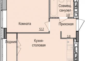 Продаю 1-комнатную квартиру, 35.2 м2, Ижевск, ЖК Скандинавия