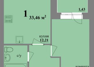 Продается однокомнатная квартира, 33.5 м2, Владимирская область