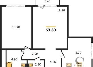 Продаю 2-ком. квартиру, 53.8 м2, Новосибирск, улица Никитина, 10, ЖК Урбан-виллы на Никитина