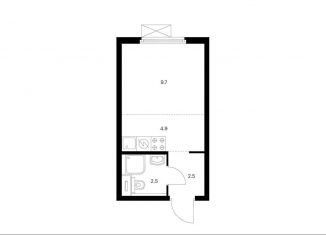 Продается квартира студия, 19.6 м2, Москва, район Люблино, Люблинская улица, 78к2